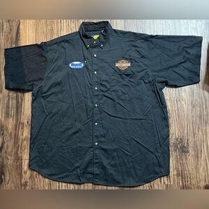 Blue Generation 3XL Button Work Shirt Buell American Motorcycles Harley Davidson